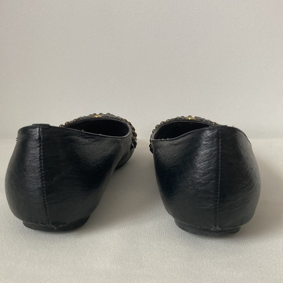 Bakers Black Studded Flats - Picture 5 of 10